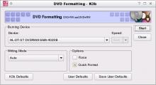 DVD Formatting Dialog