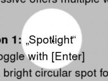 Spotlight effect