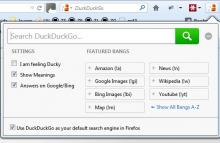 DuckDuckGo Plus on Firefox