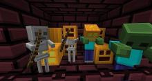 Some of the Mobs in Minecraft