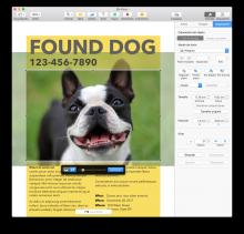 Found dog in Apple Pages.