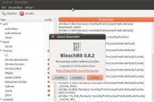 BleachBit 0.8.2 on Ubuntu 10.10 (Kurdish translation)