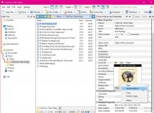 Editing the cover art for an MP3 file using the metadata pane.