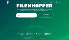 FileWhopper - Transfer Big Files Online