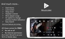 Musicolet is completely free android music player app. It is an ad-free music player. Completely free audio player without ads.