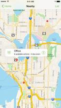 Map view (for location contexts) on iOS