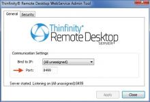 Thinfinity Remote Desktop Server - WebService Admin tool