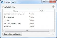 The plugin manager where plugins are installed and removed.